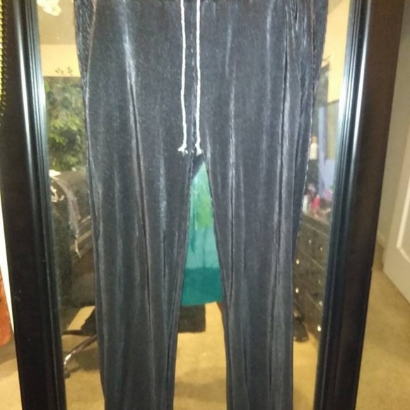 2 Pair Metallic Stretch Pants Drawstring - Picture 4 of 5